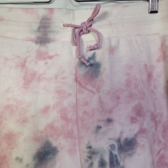 Goodthreads Women's Heritage Fleece Basic Lilac Tie-Dye Jogger Pants XX-Large - Picture 3 of 13